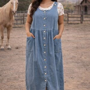 Denim Blue Sleeveless Dress